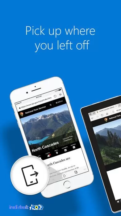 Microsoft Edge  iphone için microsoft edge tarayıc