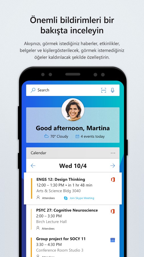 Microsoft Launcher  android cihazınızı kişileştiri