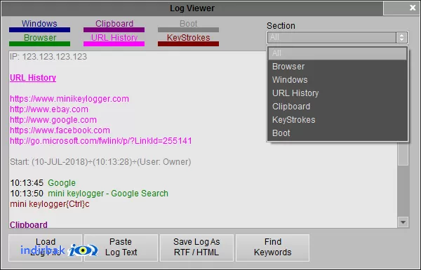 Mini Keylogger