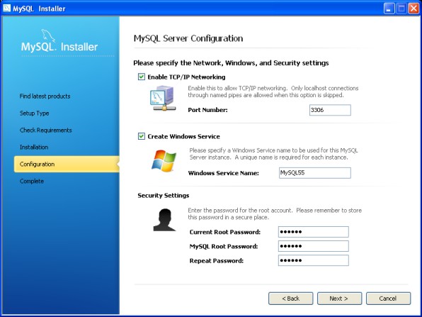 MySQL For Windows php veritabanı programı