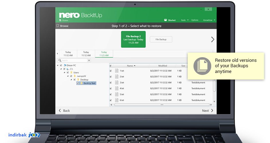 Nero BackItUp  PC koruma ve verileri yedekleme