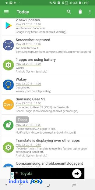 Notification History