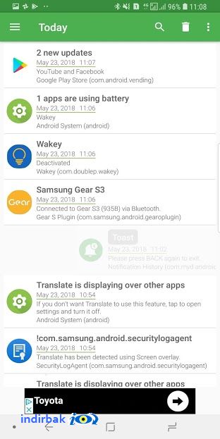 Notification History