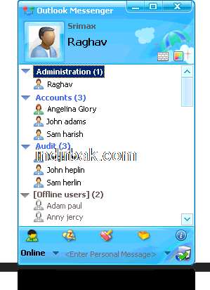Outlook Messenger Resimli Anlatim