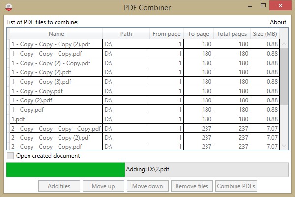 PDF Combiner