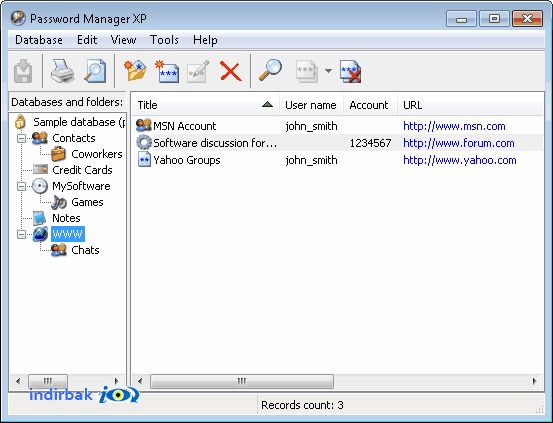 Password Manager XP  Şifre saklama programı