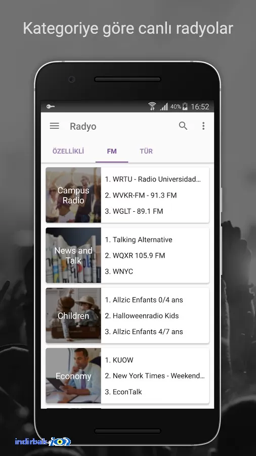 Podcast CastBox  android için radyo yayını
