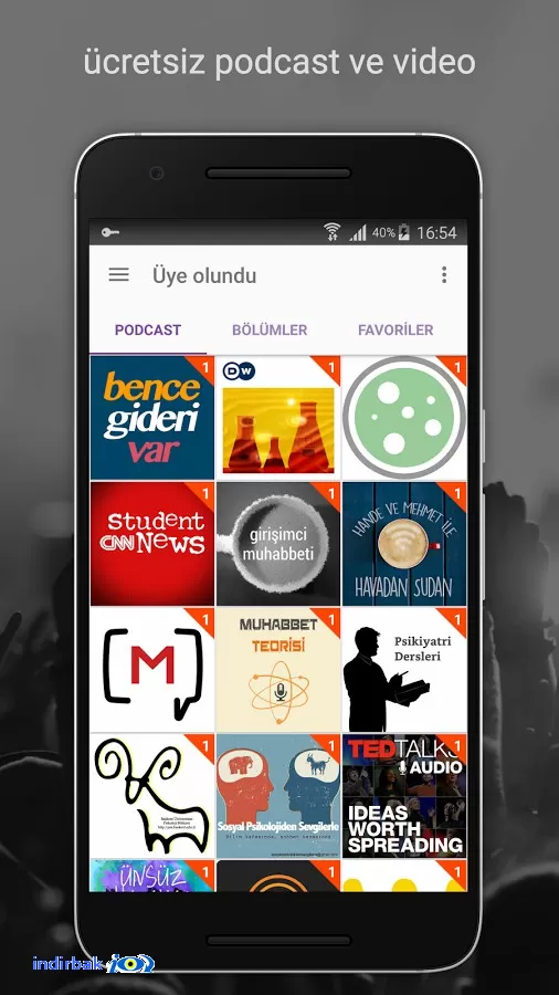 Podcast CastBox  android için radyo yayını