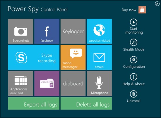 Power Spy  bilgisayar takibi