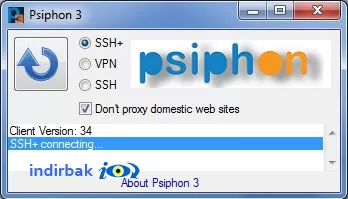 Psiphon 3  sansürsüz internette gezinme