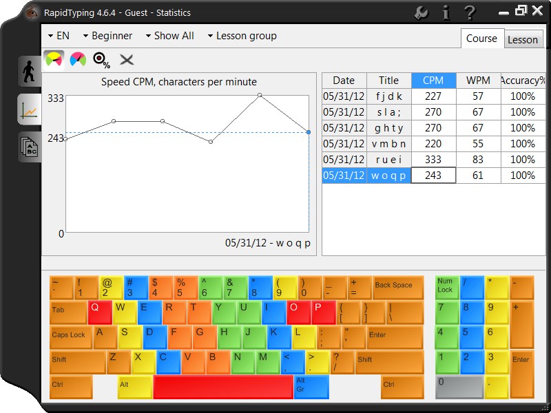 Rapid Typing Tutor