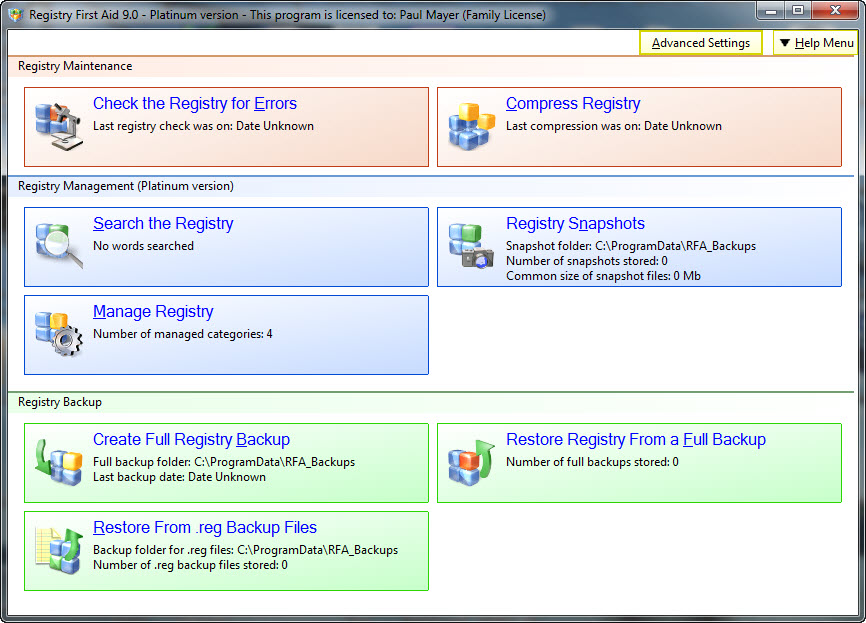 Registry First Aid Resimli Anlatim