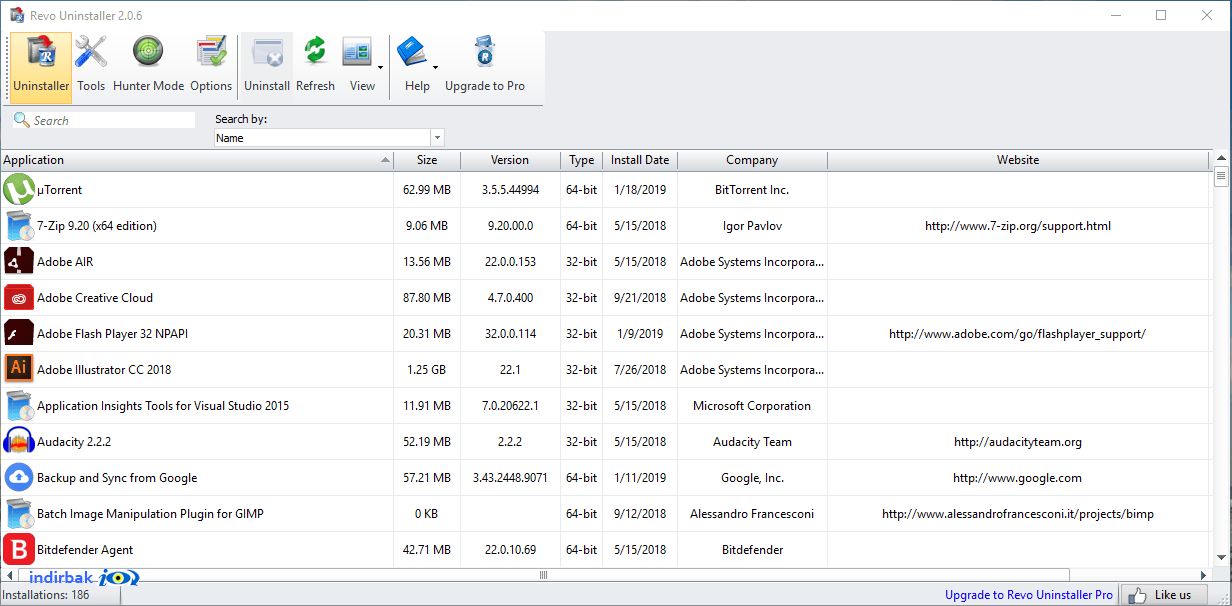Revo Uninstaller  istenmeyen programları silme