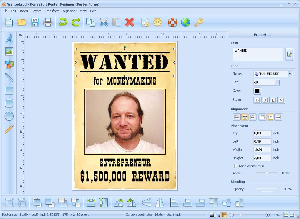 RonyaSoft Poster Designer