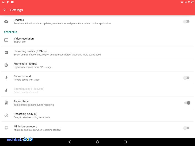 Screen Recorder  android için ekran kaydedici