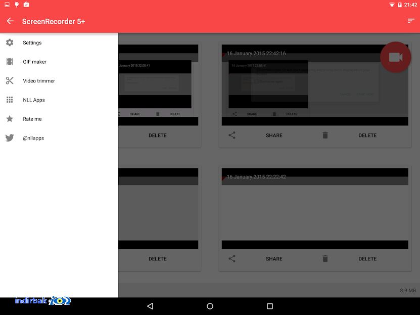 Screen Recorder  android için ekran kaydedici