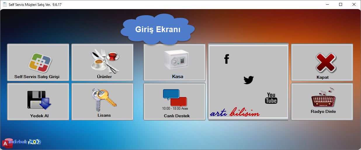 Self Servis Kasa Takip Programı