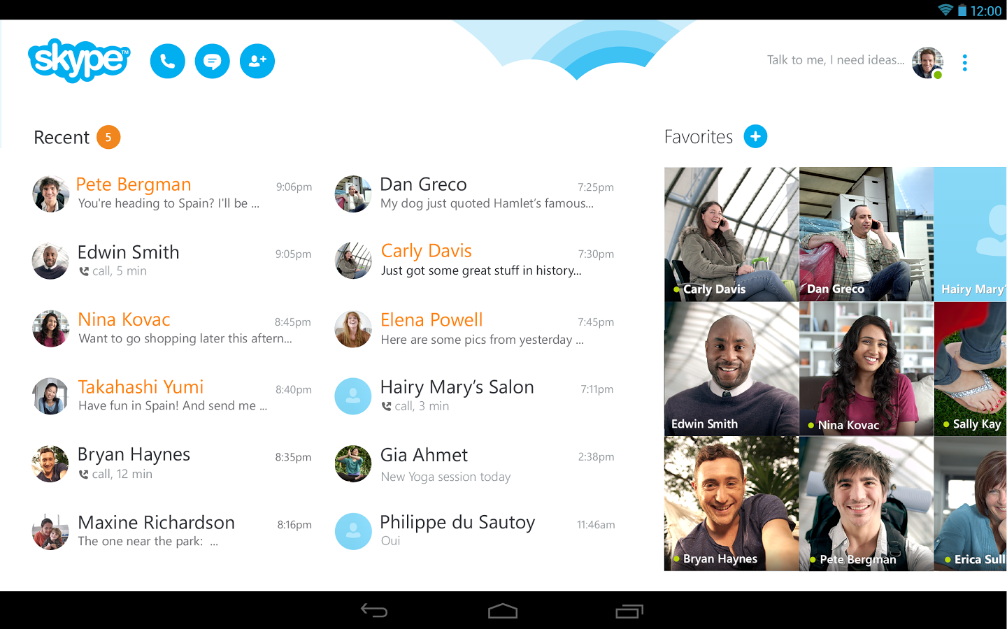 Skype for Android Resimli Anlatim Resimli Anlatim