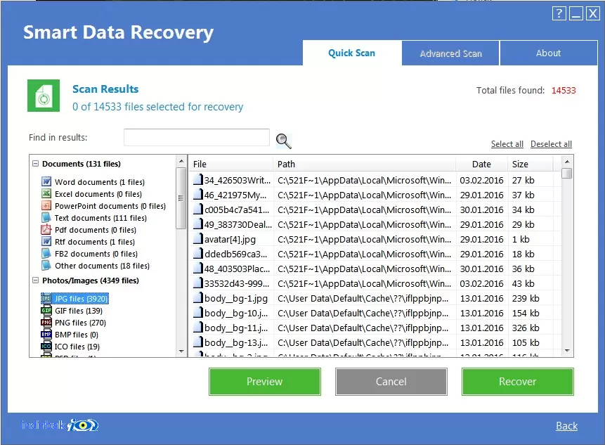 Smart Data Recovery