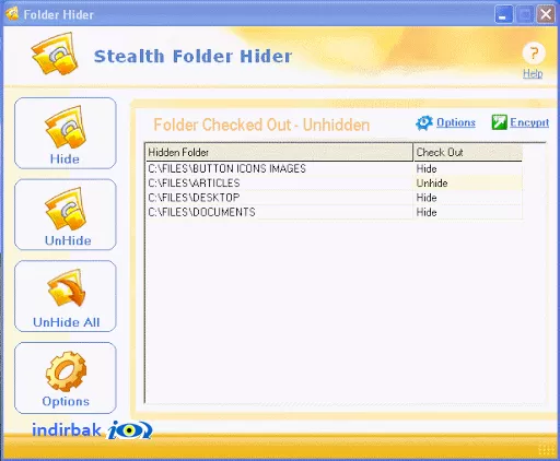 Stealth Folder Hider   Stealth Folder Hider  indir