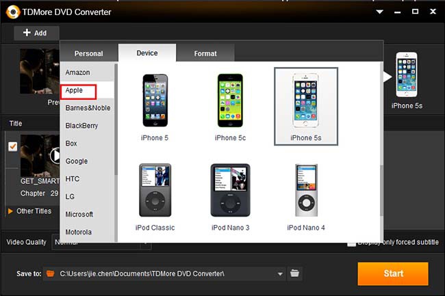 TDMore DVD Converter
