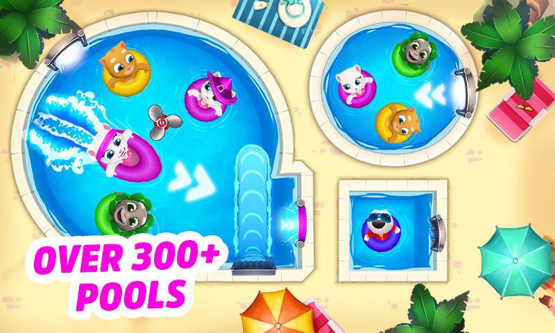 Talking Tom Pool 300den fazla yüzme havuzu