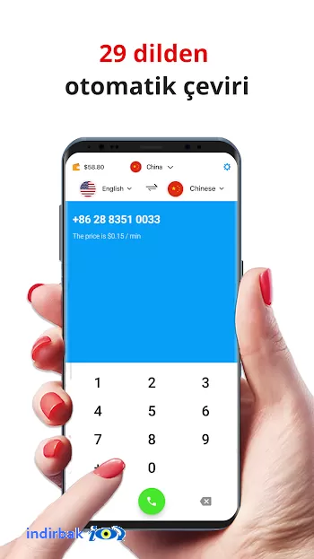 Telefon çevirmen - gerçek zamanlı sesli çeviri
