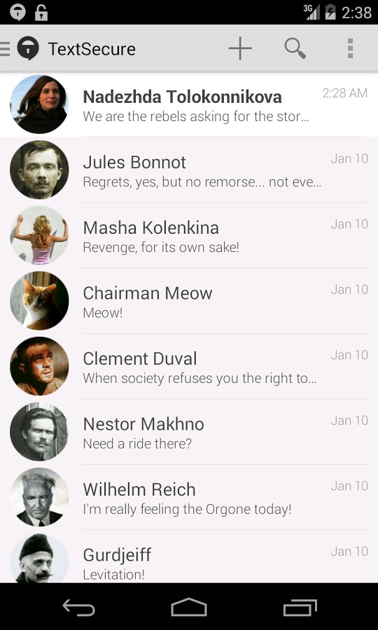 TextSecure Private Messenger