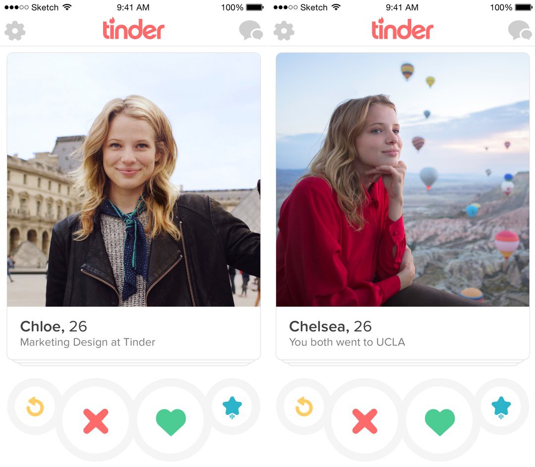 Tinder  android chat uygulaması