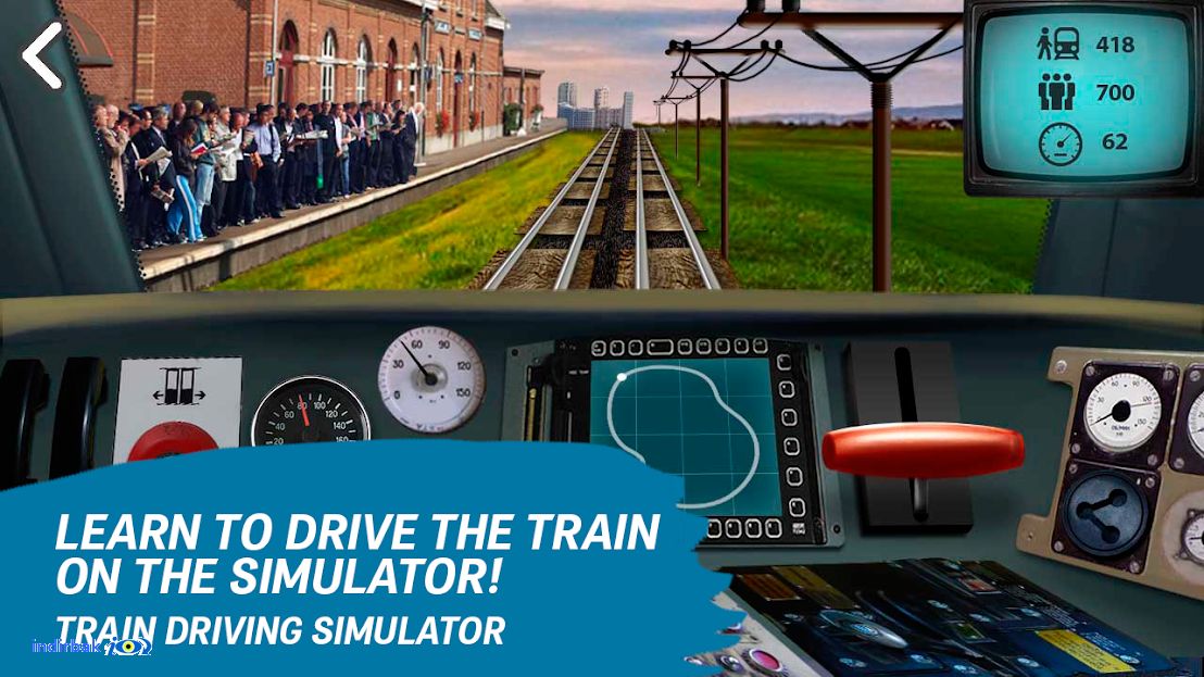 Train driving simulator