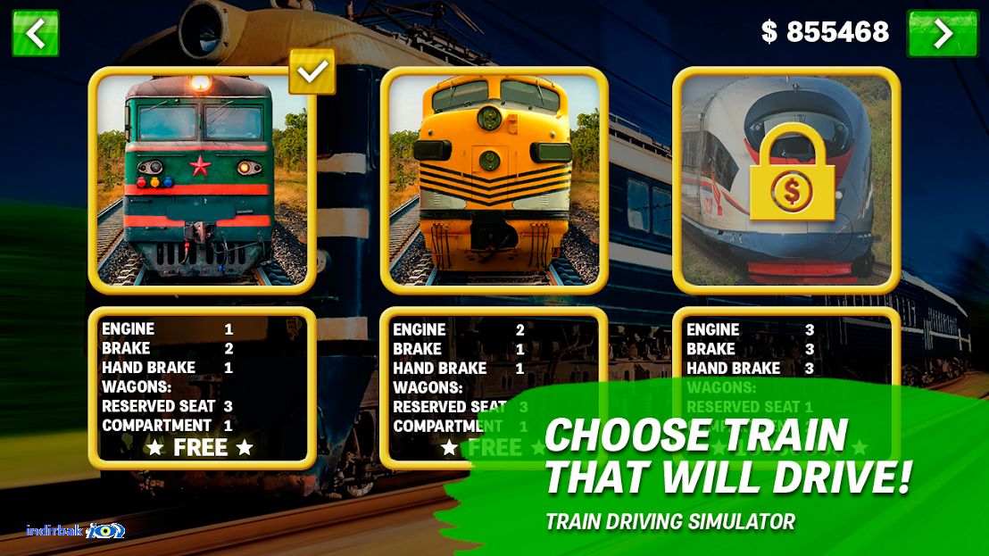 Train driving simulator