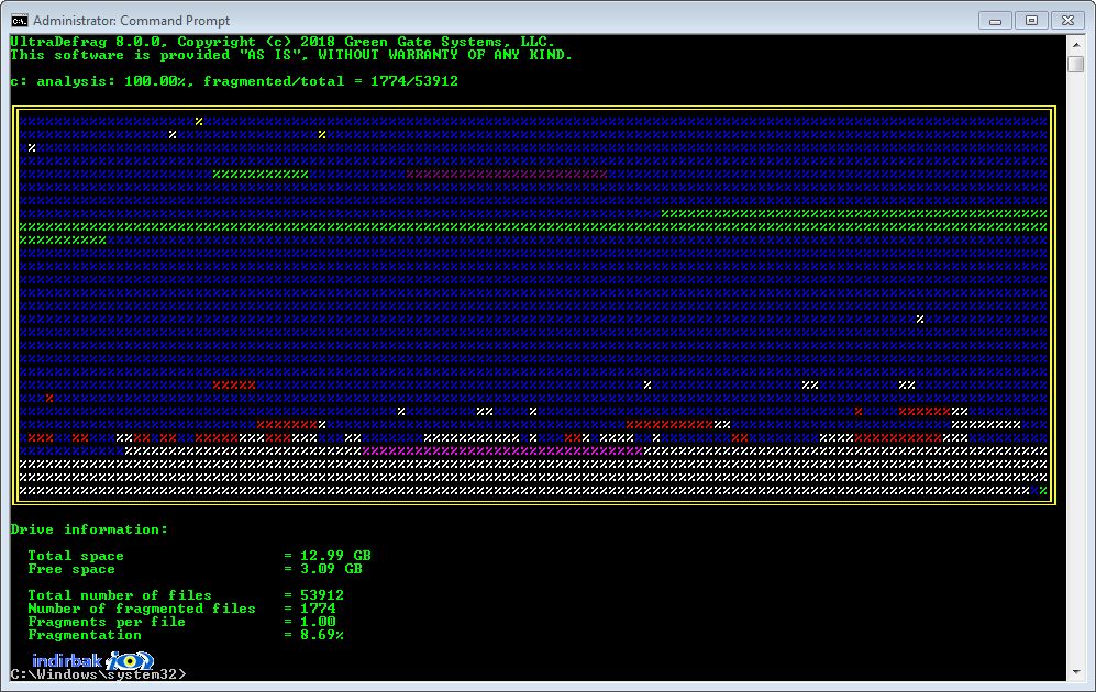 UltraDefrag  Disk Defrag Onarma Programı