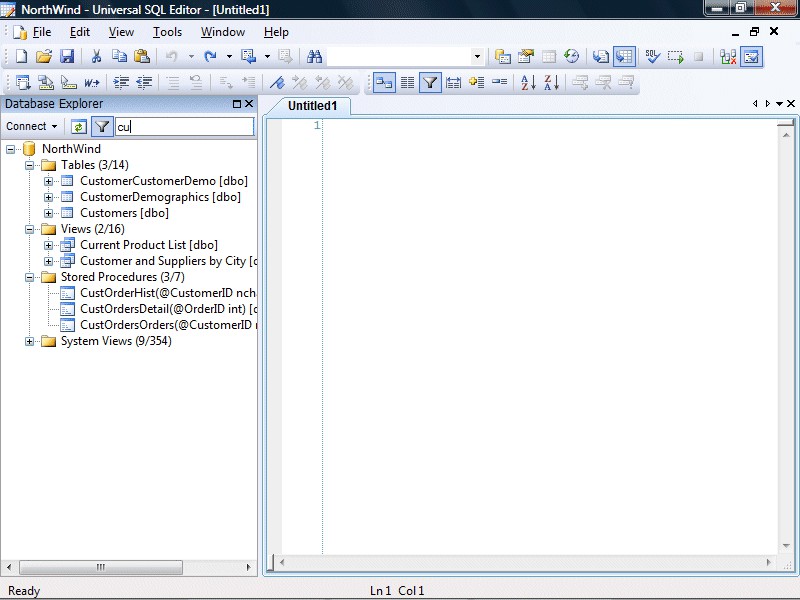 Universal SQL Editor
