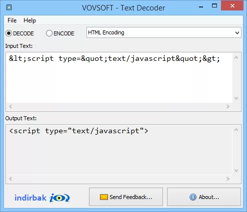 VOVSOFT Text Decoder