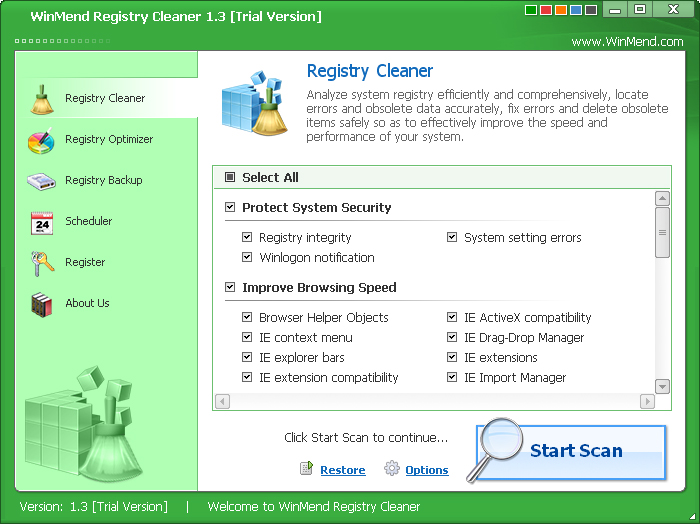 WinMend Registry Cleaner Resimli Anlatim
