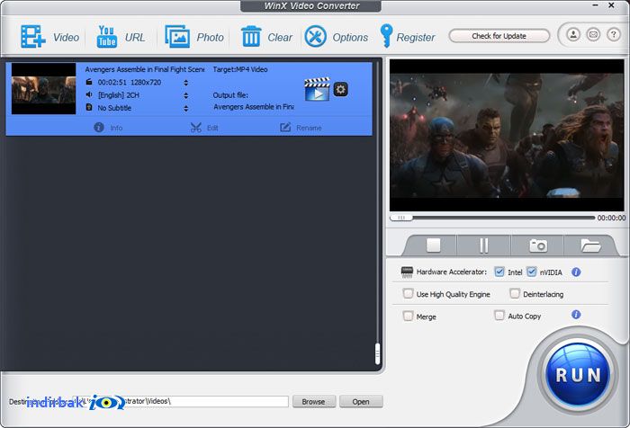 WinX Video Converter  video dönüştürücü