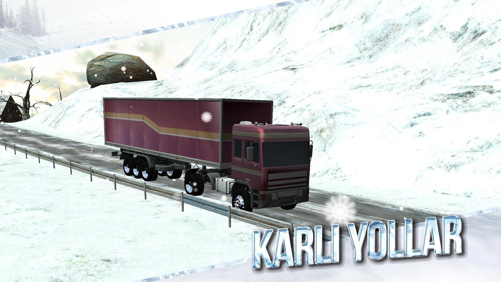 Winter Truck Simulator 3D karlı yollarda kamyon sü