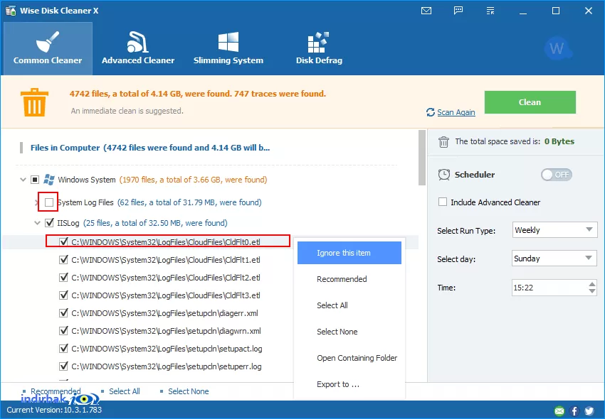 Wise Disk Cleaner Free