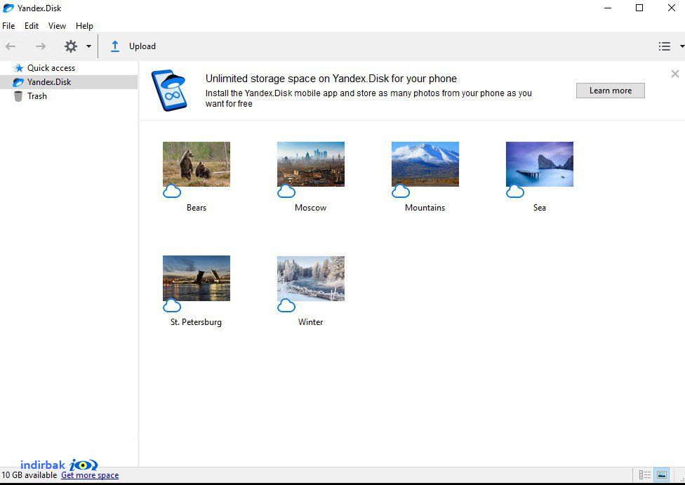 Yandex.Disk  bedava disk alanı