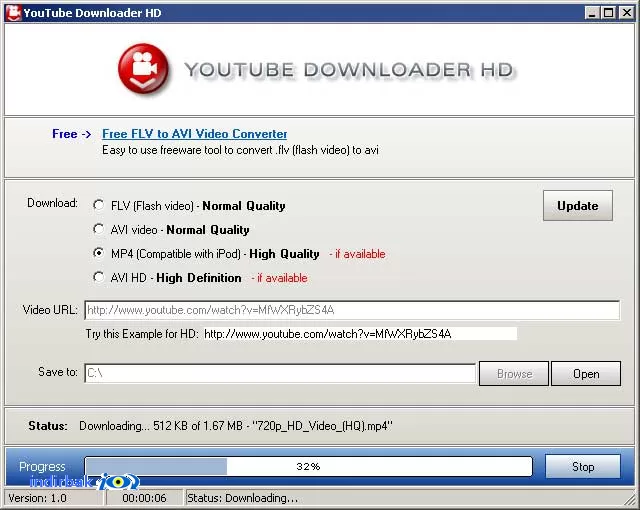Youtube Downloader HD  youtube videolarını indirme