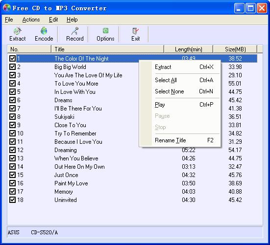 Free CD to MP3 Converter Resimli Anlatim