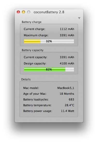 coconutBattery Resimli Anlatim