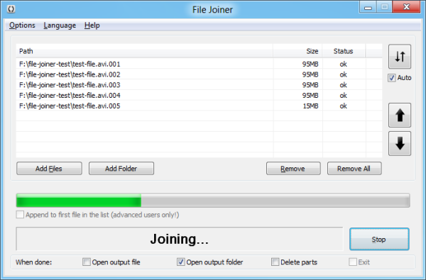 File Joiner Resimli Anlatim