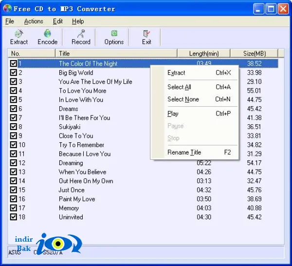 Free CD to MP3 Converter