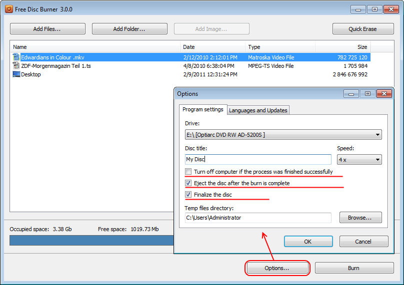 DVDVideoSoft Free Disc Burner Resimli Anlatim