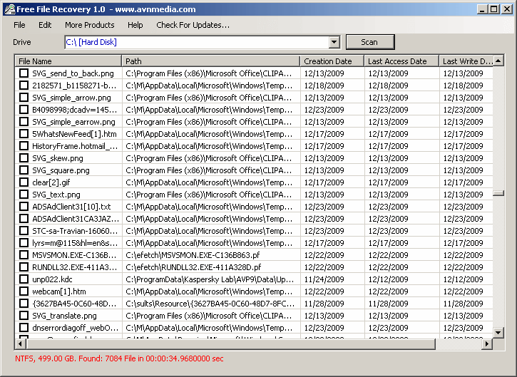Free File Recovery Resimli Anlatim