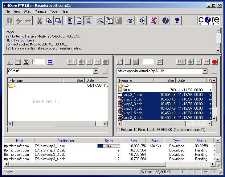 Core FTP Lite Resimli Anlatim