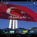 3D Türkiye bayrağı canlı duvar kağıdı