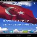 3D Türkiye bayrağı canlı duvar kağıdı