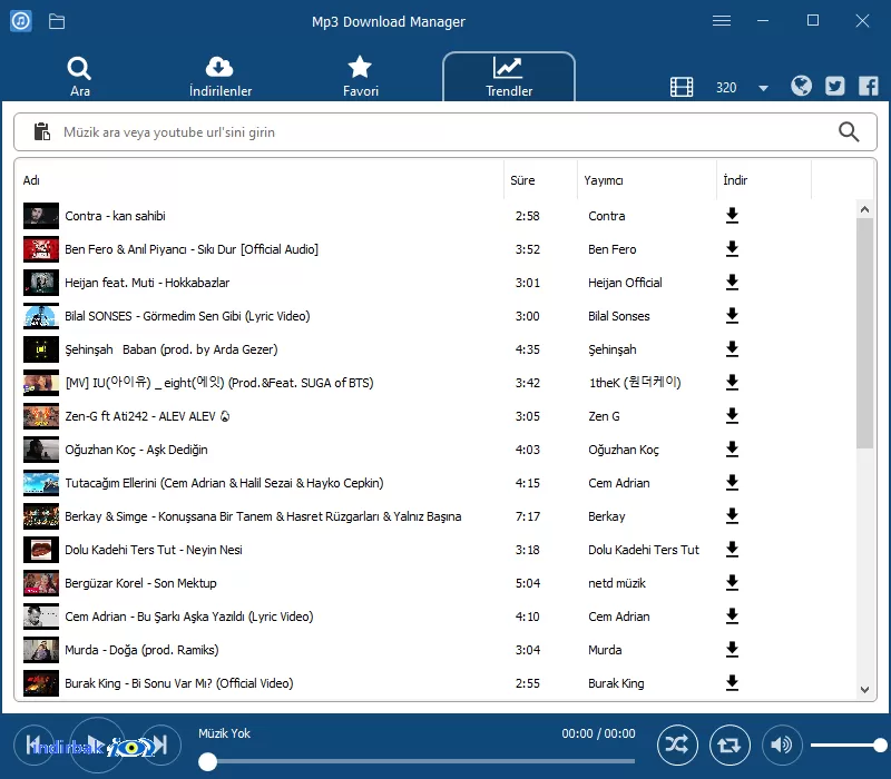 Mp3 İndirme Programı